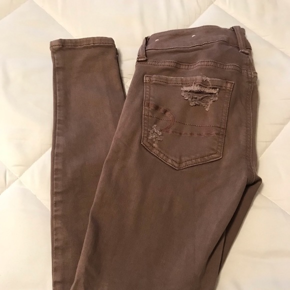 Bundle of 2 American Eagle Outfitters super low Jegging Supper Stretch - Picture 7 of 11